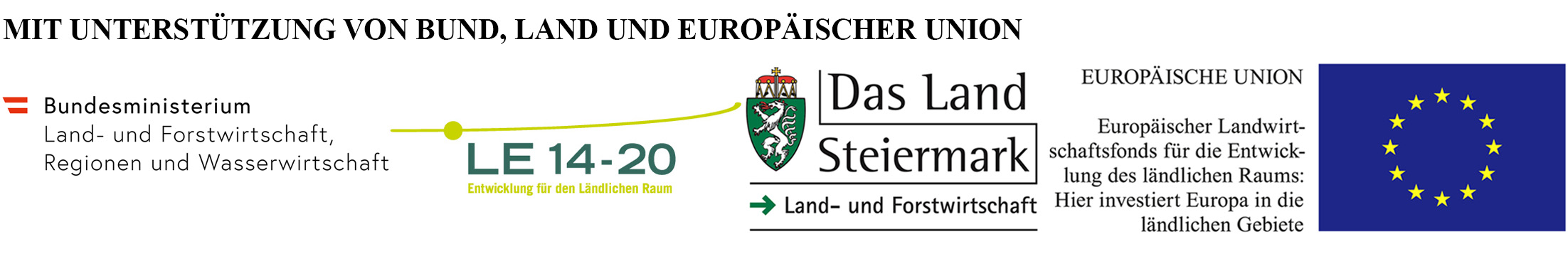 Mit Unterstützung von Bund, Land und Europäische Union
